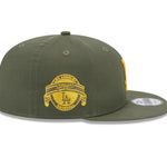 New Era 9Fifty Side Patch Los Angeles Dodgers - Olive/Yellow - Headz Up 