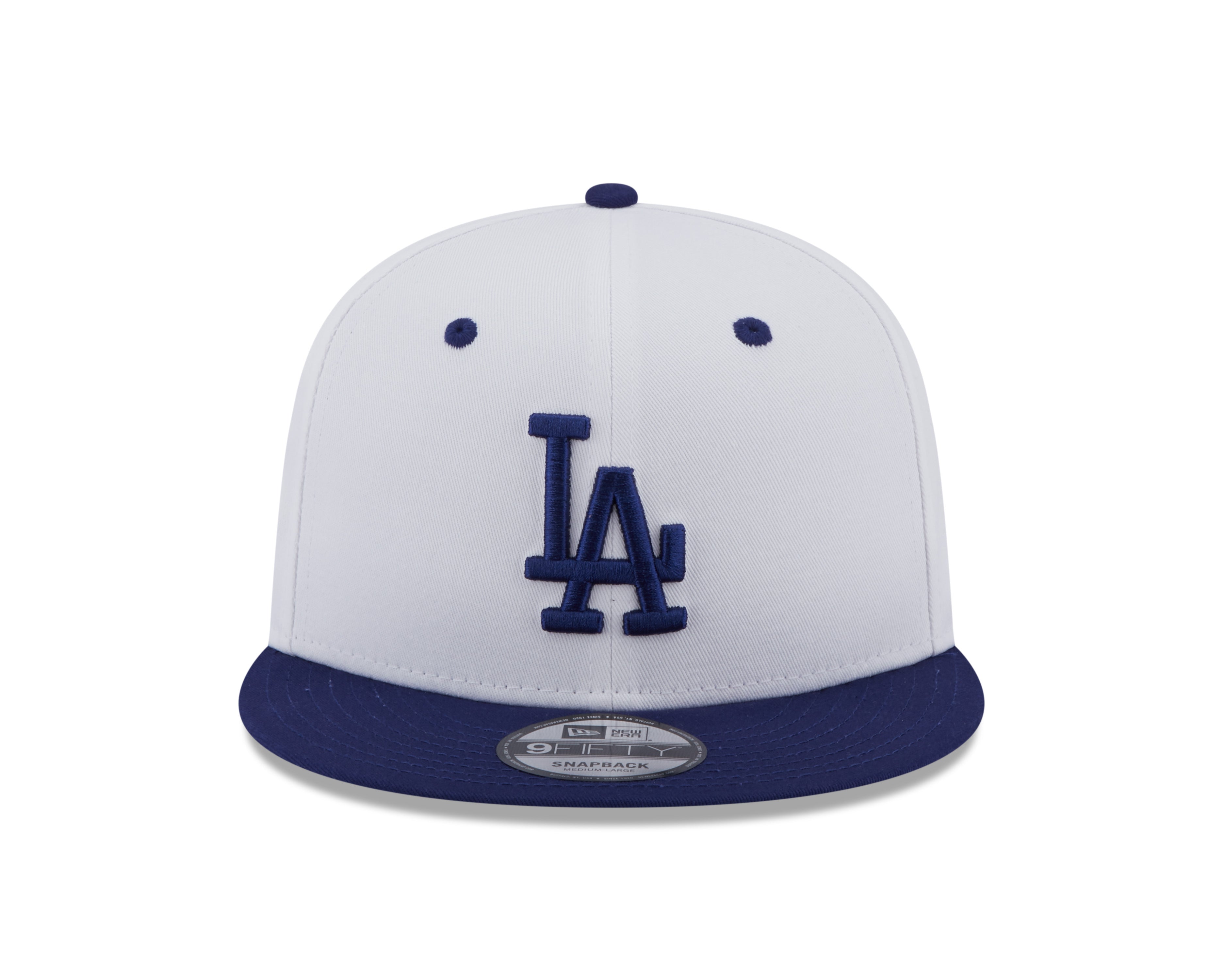 New Era 9Fifty Crown Patch Los Angeles Dodgers - White/Royal Blue - Headz Up 