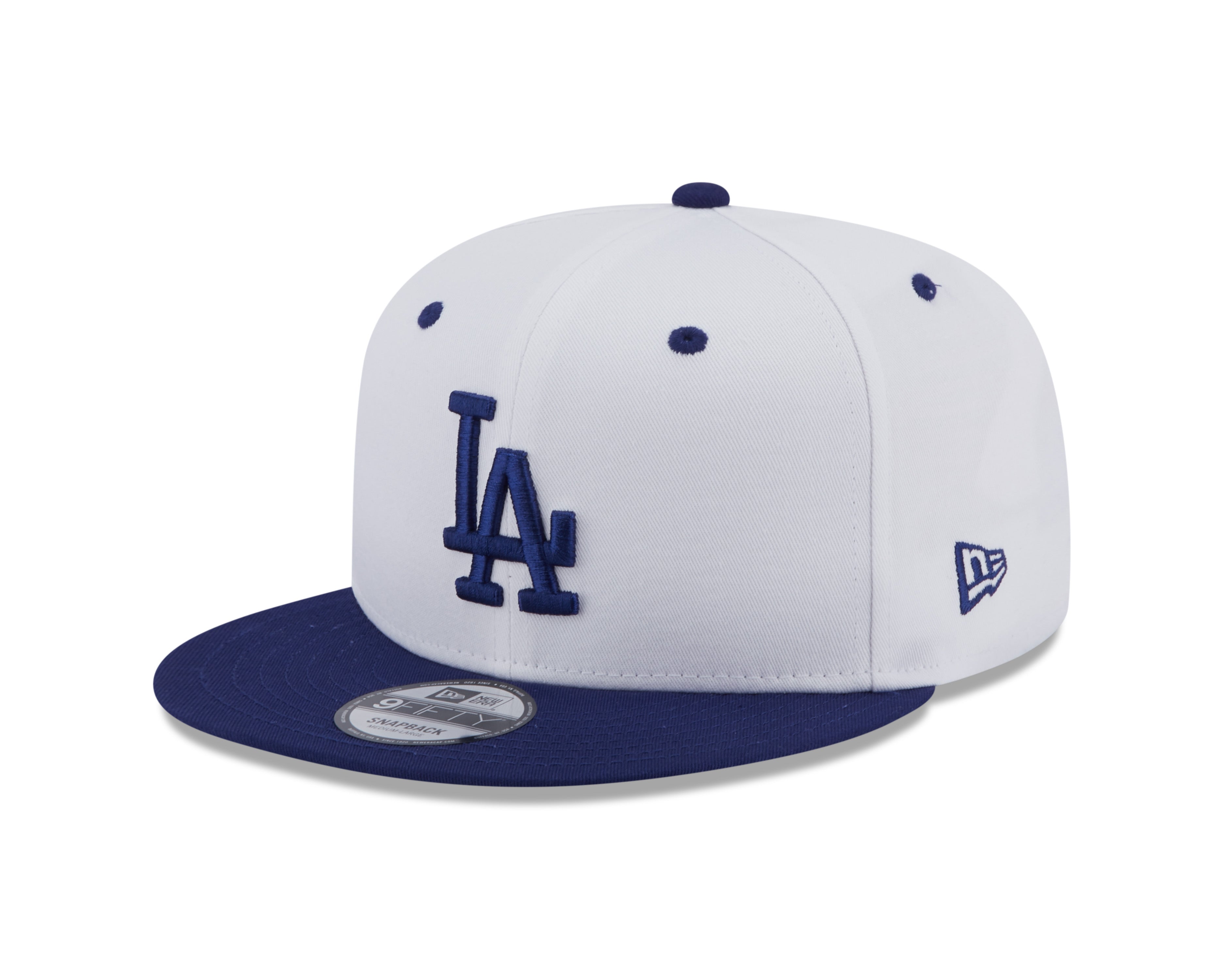 New Era 9Fifty Crown Patch Los Angeles Dodgers - White/Royal Blue - Headz Up 