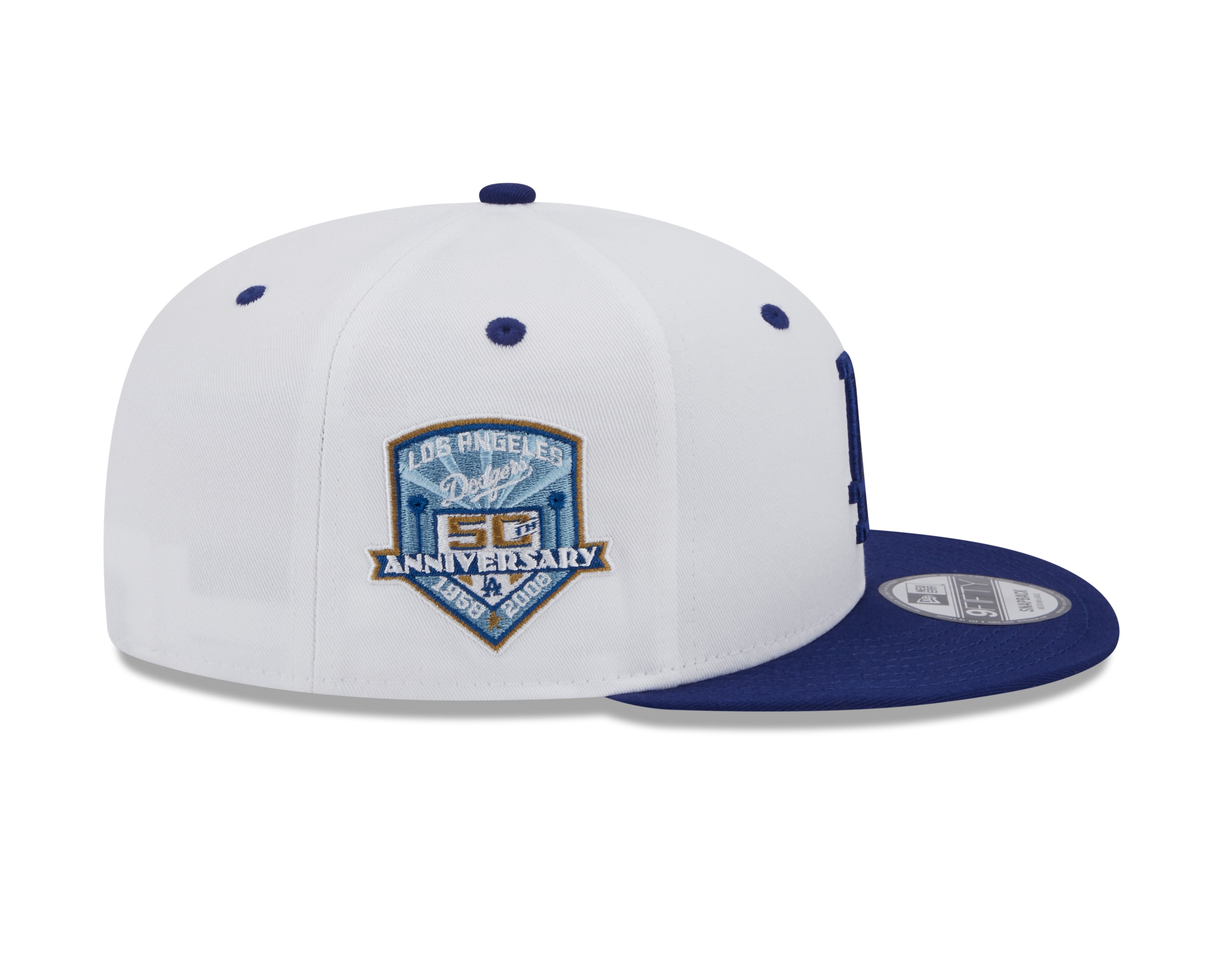 New Era 9Fifty Crown Patch Los Angeles Dodgers - White/Royal Blue - Headz Up 