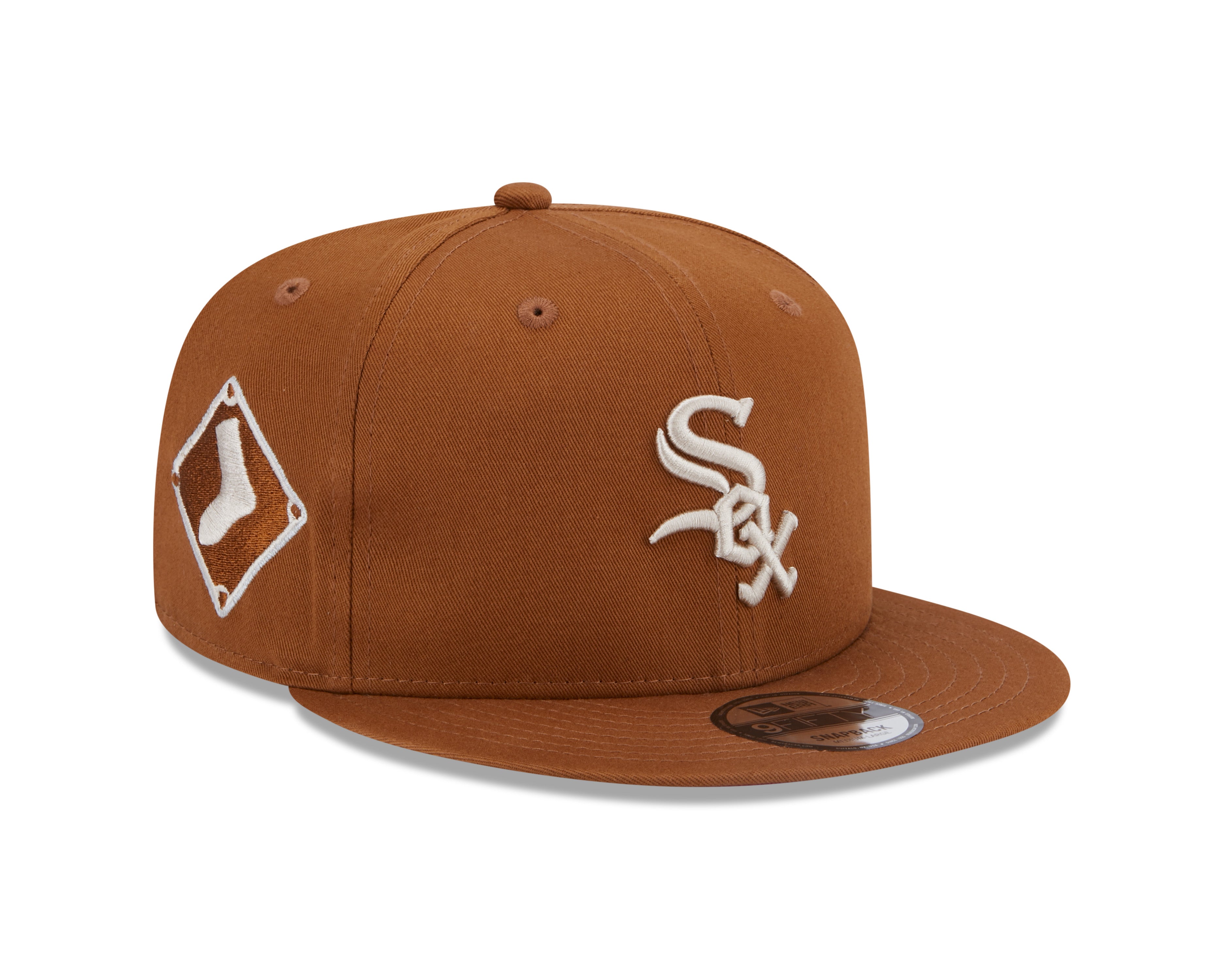 New Era 9Fifty Side Patch Chicago White Sox - Brown - Headz Up 