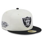 New Era 59Fifty Fitted Cap CHAMPIONSHIPS Las Vegas Raiders - White/Black - Headz Up 