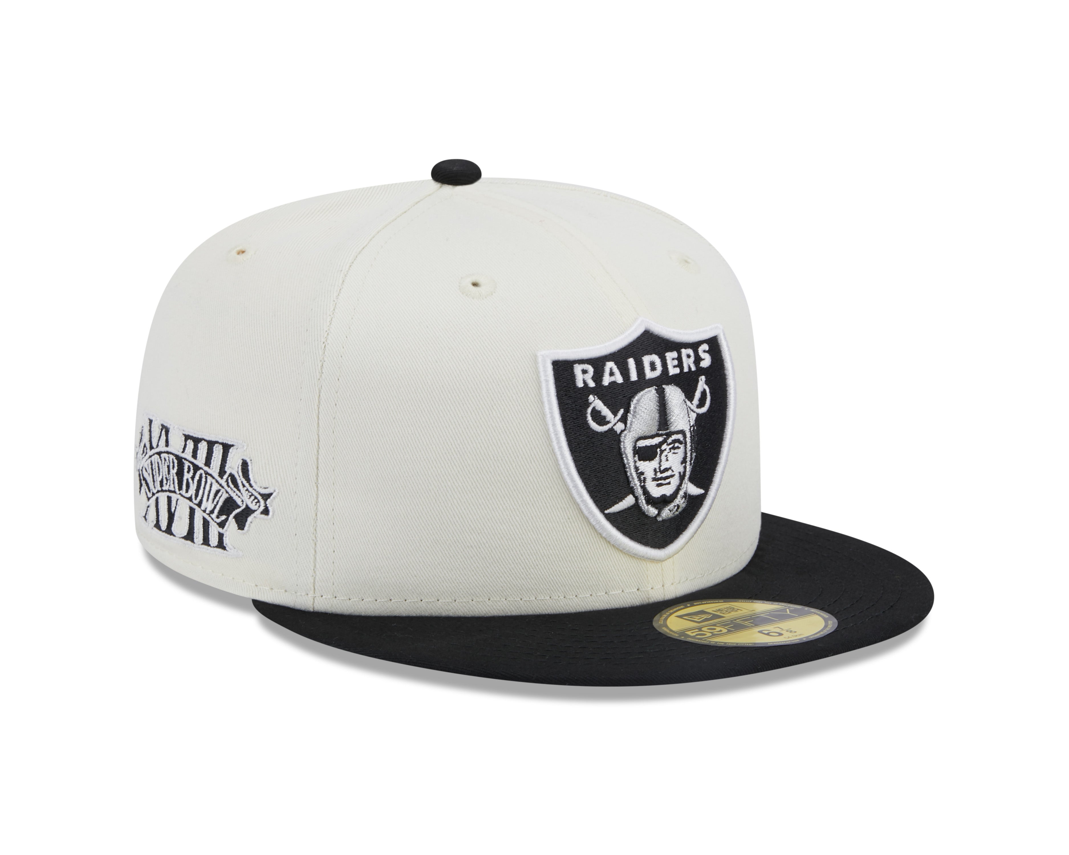 New Era 59Fifty Fitted Cap CHAMPIONSHIPS Las Vegas Raiders - White/Black - Headz Up 