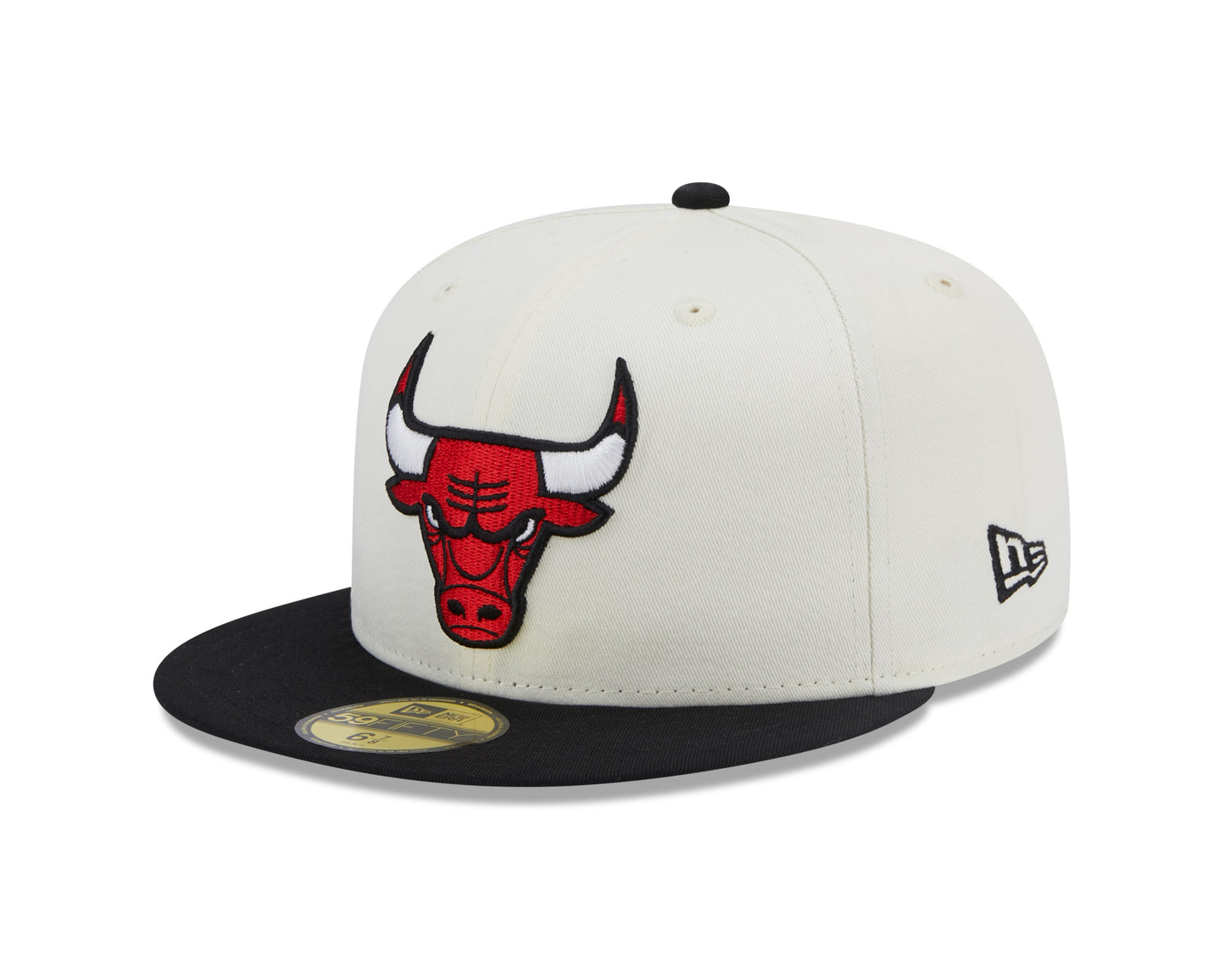 New Era 59Fifty Fitted Cap CHAMPIONSHIPS Chicago Bulls - White/Black - Headz Up 