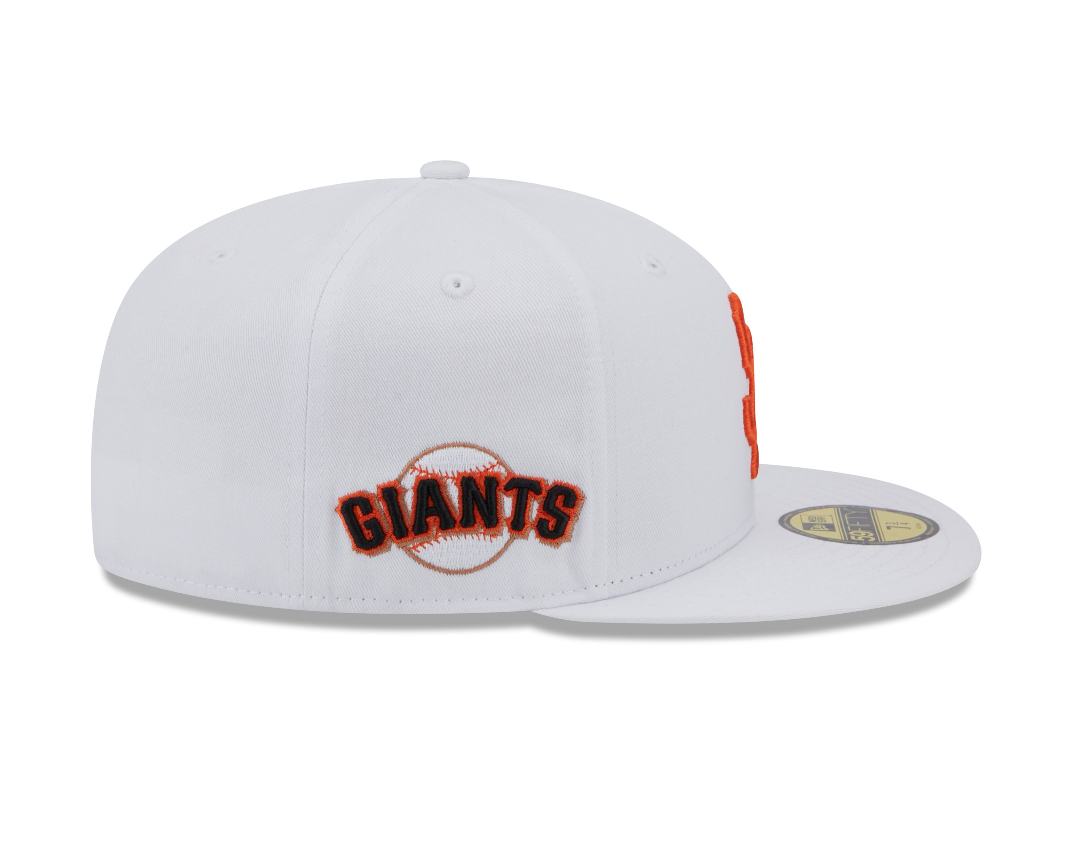 New Era 59Fifty Fitted Cap Team Side Patch San Francisco Giants - White - Headz Up 
