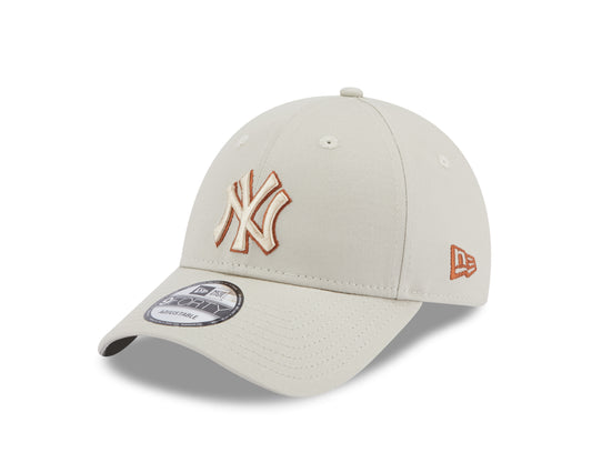 New Era - New York Yankees - 9Forty TEAM OUTLINE - Stone/Rust - Headz Up 
