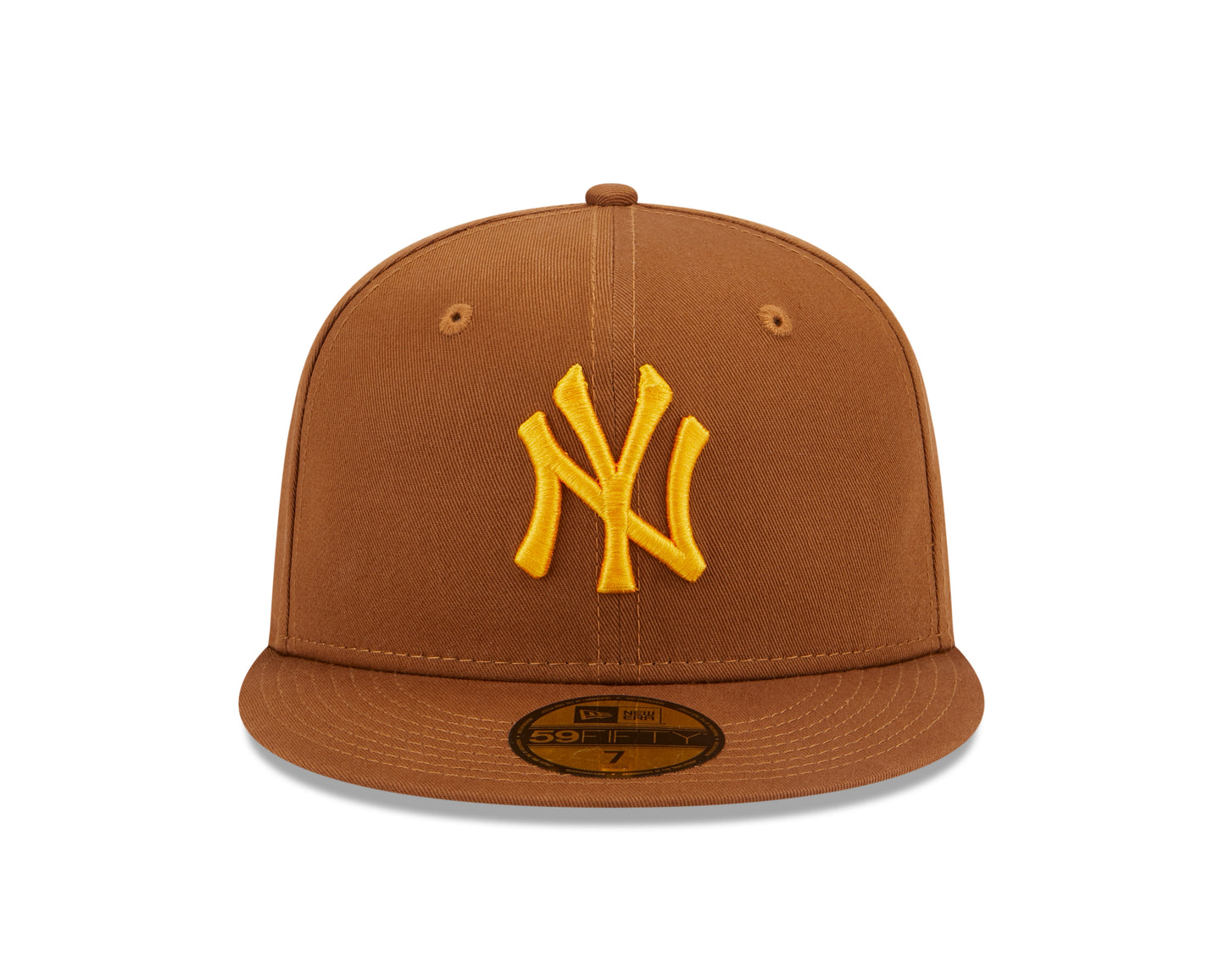 New Era 59Fifty Fitted Cap League Essential New York Yankees - Light Brown/Yellow - Headz Up 