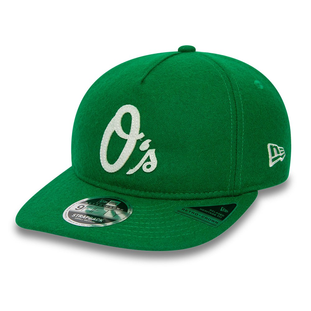 New Era Baltimore Orioles MLB Cooperstown 9Fifty Retro Crown - Green - Headz Up 