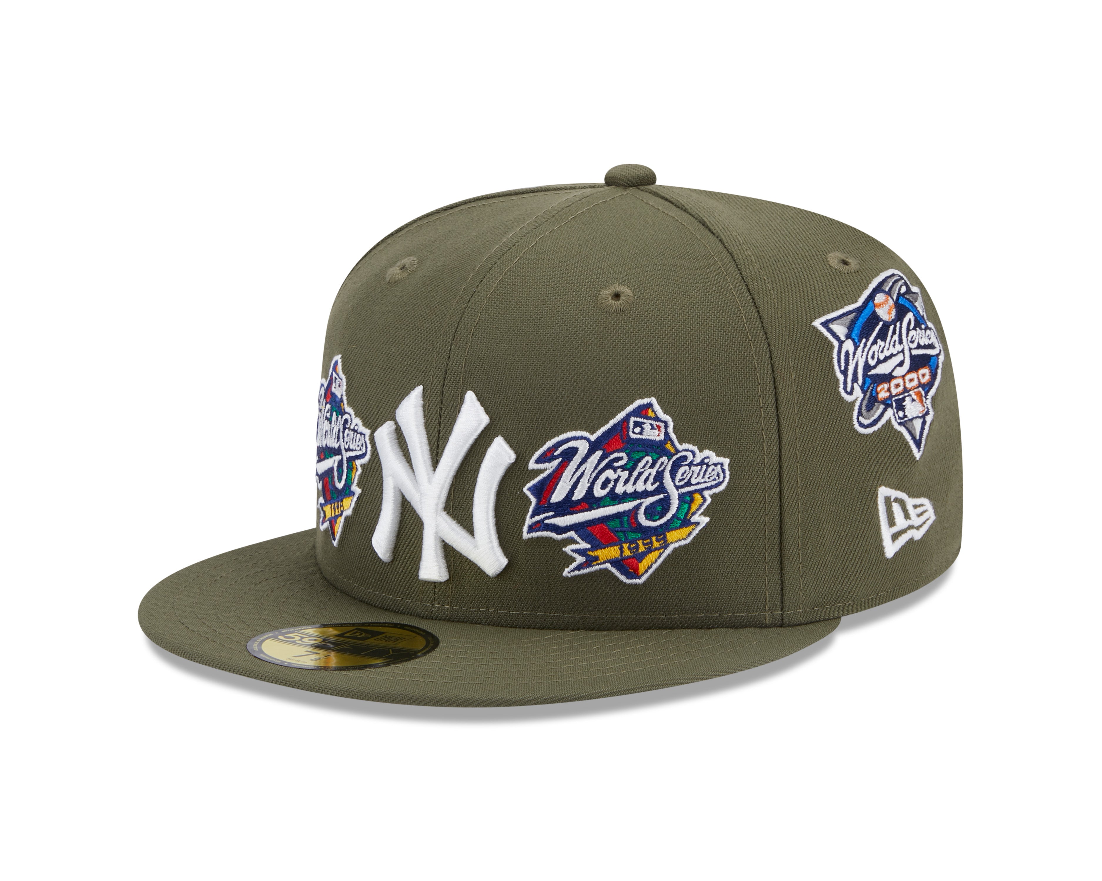 New Era - MLB WS All Over Patches 59Fifty Fitted - New York Yankees - Olive