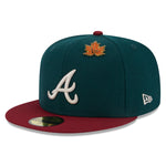New Era - MLB WS Contrast 59Fifty Fitted - Atlanta Braves - Green/Red - Headz Up 