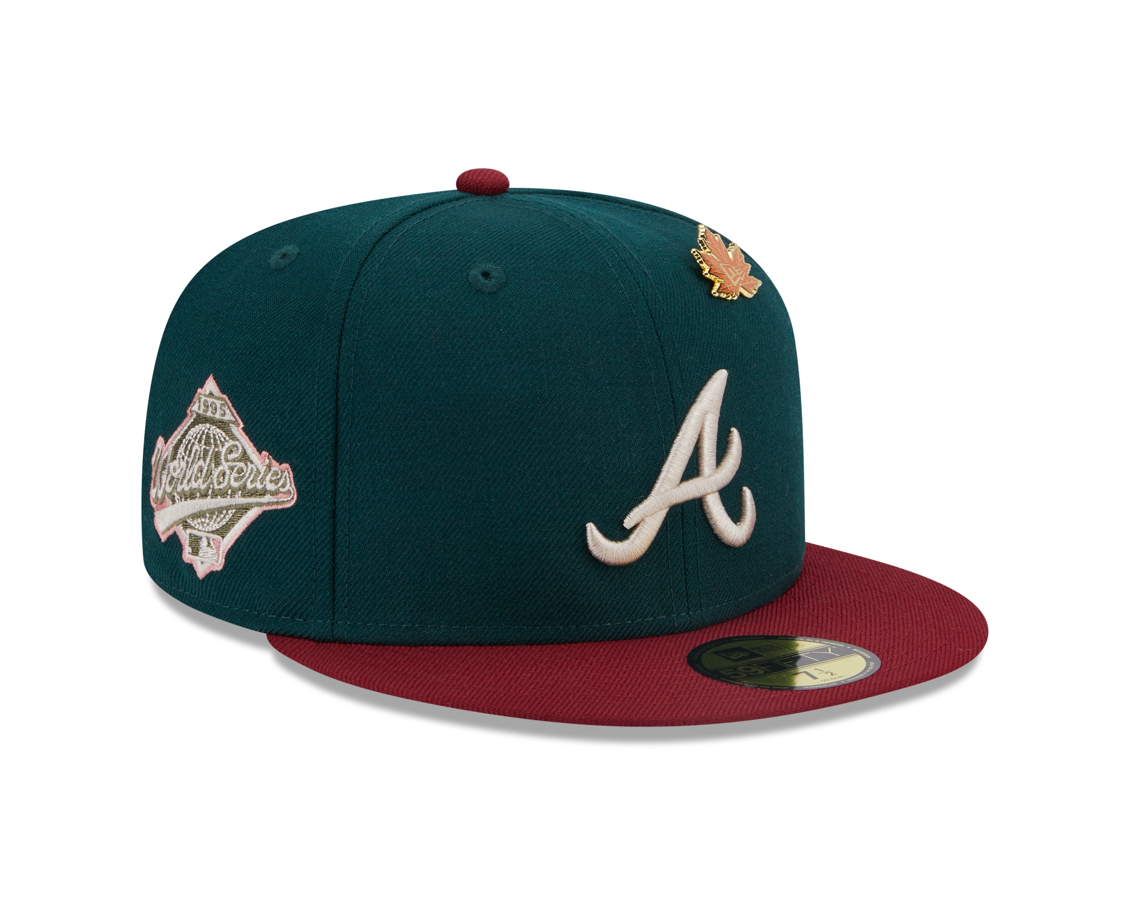New Era - MLB WS Contrast 59Fifty Fitted - Atlanta Braves - Green/Red - Headz Up 