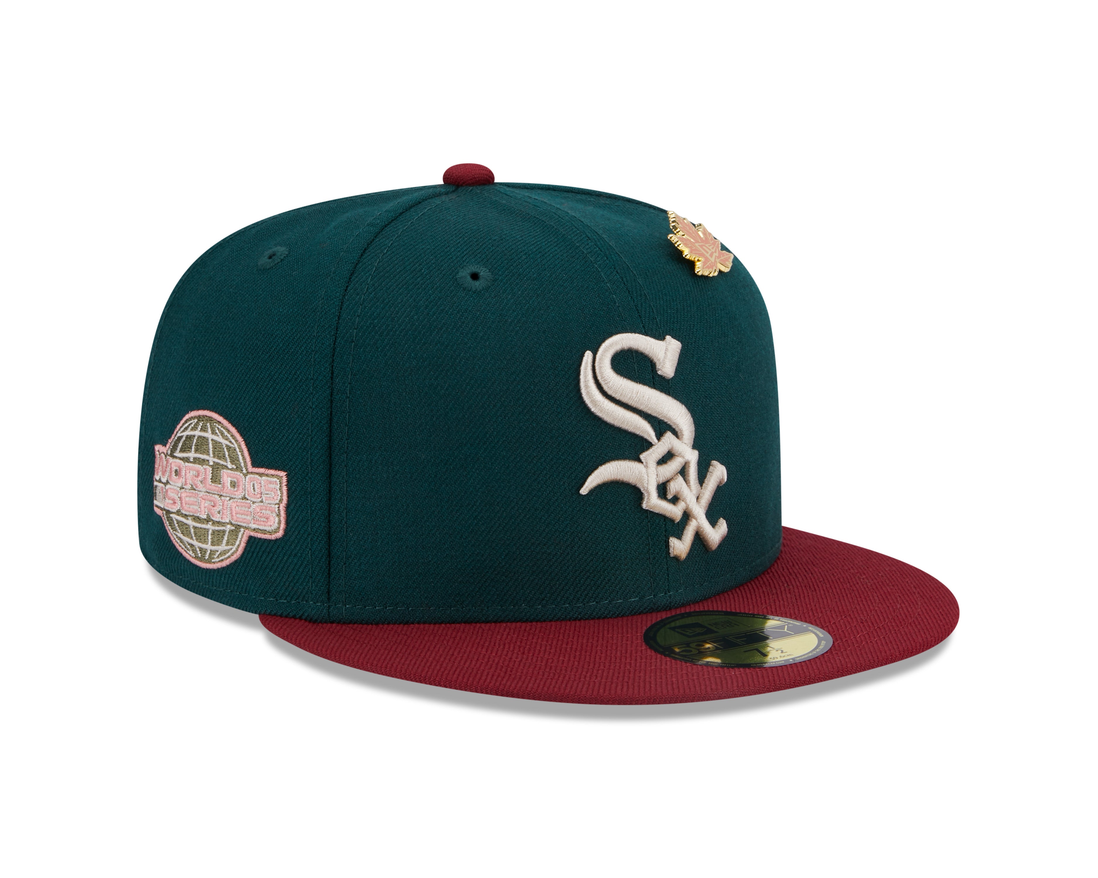 New Era - MLB WS Contrast 59Fifty Fitted - Chicago White Sox - Green/Red - Headz Up 