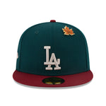 New Era - MLB WS Contrast 59Fifty Fitted - Los Angeles Dodgers - Green/Red - Headz Up 