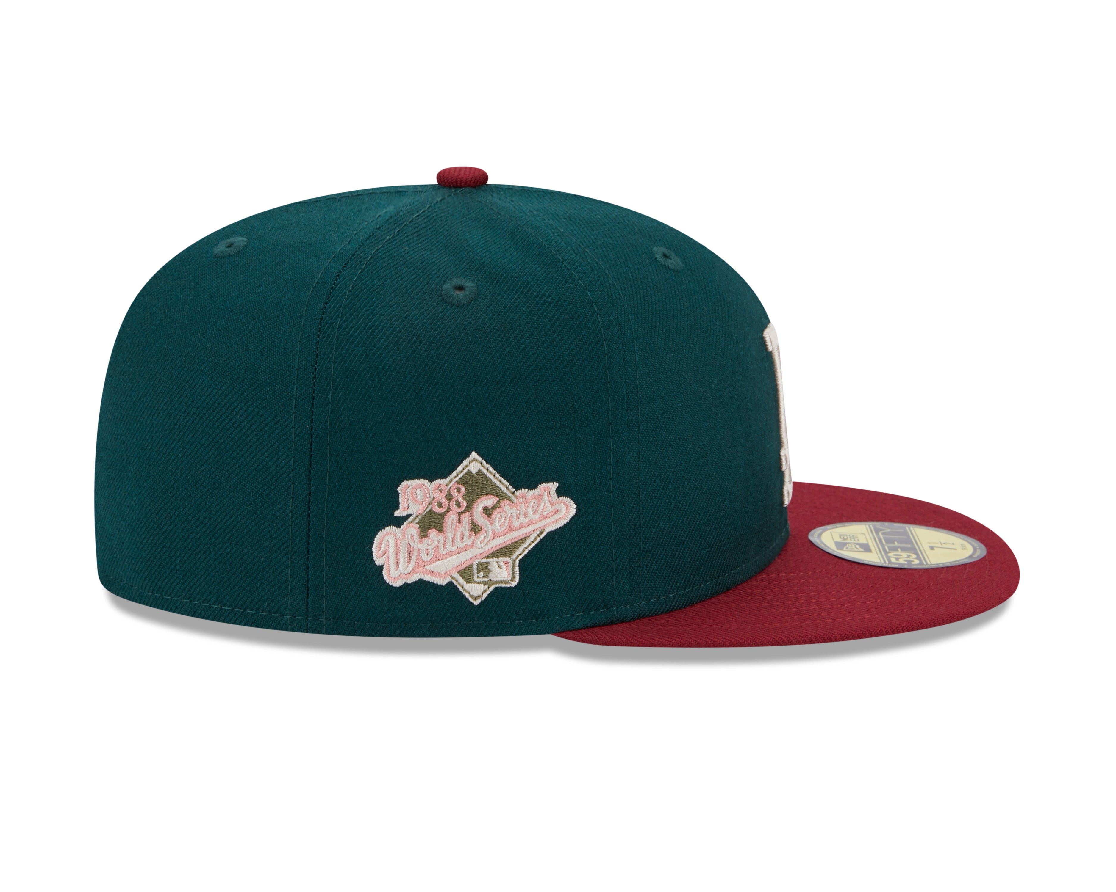 New Era - MLB WS Contrast 59Fifty Fitted - Los Angeles Dodgers - Green/Red - Headz Up 