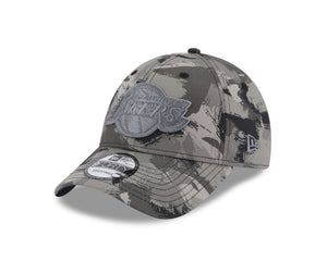 New Era Painted AOP 9forty - Los Angeles Lakers - Grey - Headz Up 