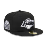 Sort New Era 59FIFTY fitted Lakers cap med Los Angeles Lakers logo og Western Conference design.