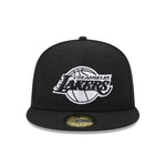 Sort New Era 59FIFTY fitted cap med Lakers-logo og Western Conference-embroidery, perfekt til fans.