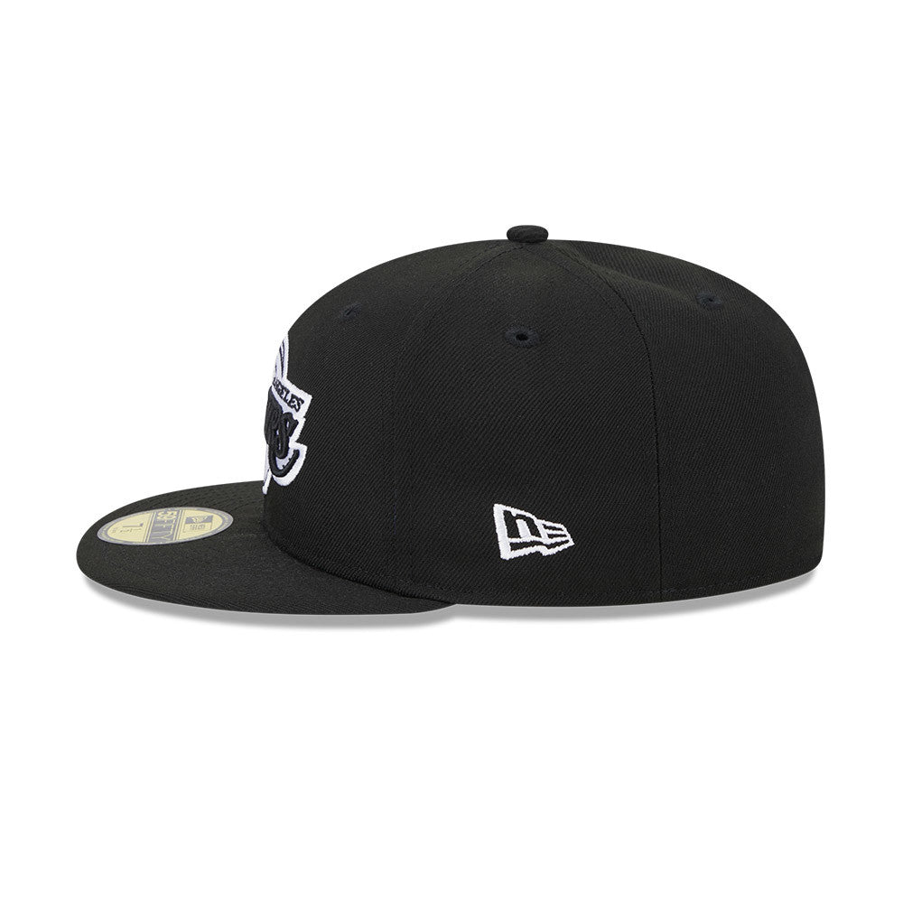Sort New Era 59FIFTY fitted cap med Los Angeles Lakers logo, Western Conference design, for sportsfans.