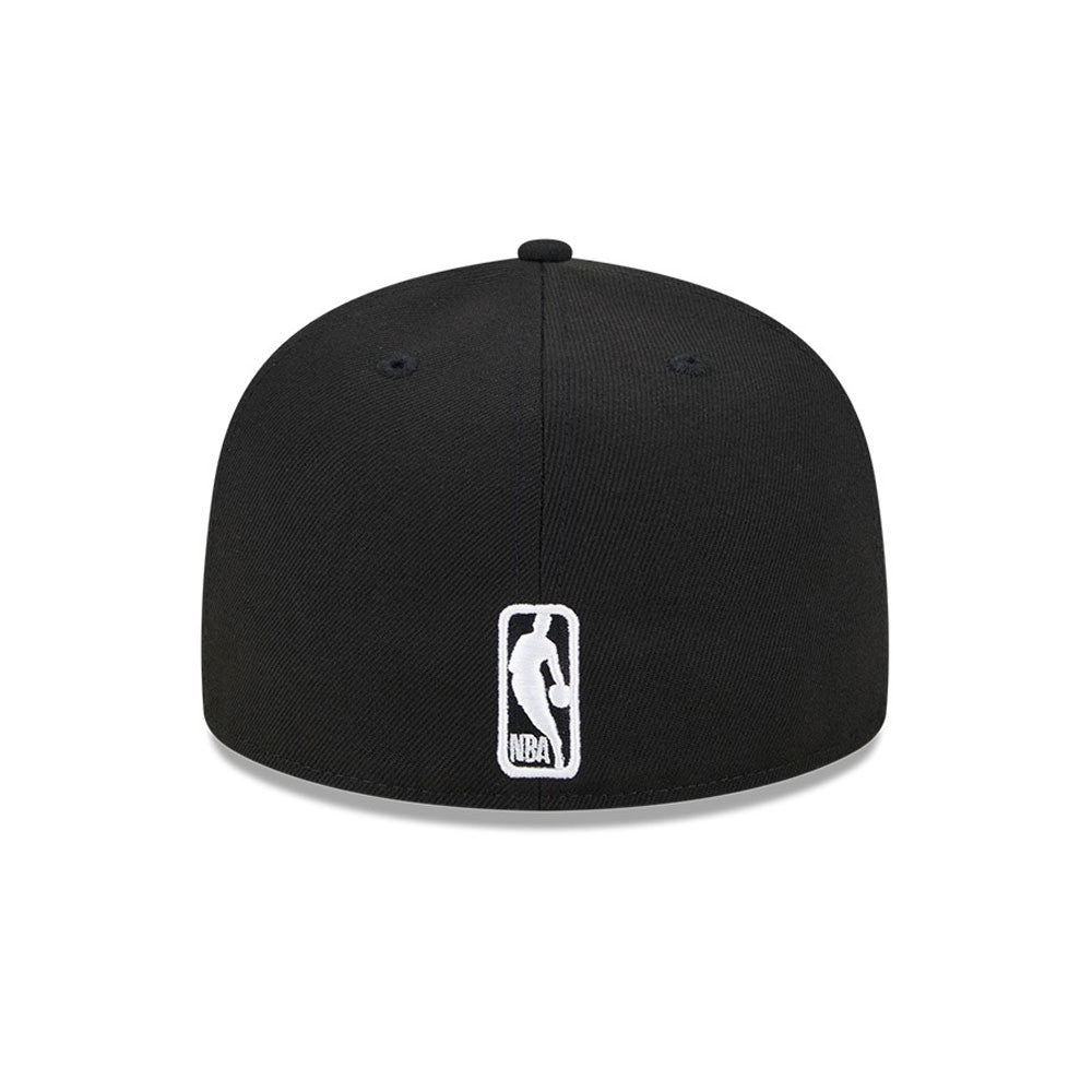 Sort New Era 59FIFTY fitted Lakers cap med EG SP logo, Western Conference design, til basketballfans.