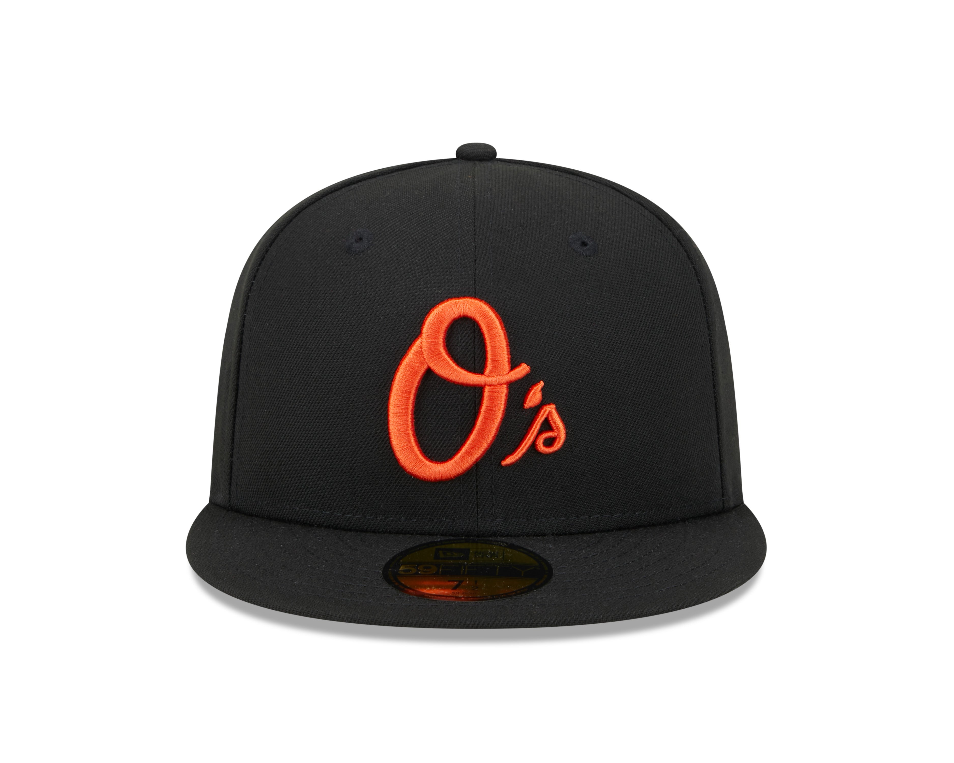 Sort New Era 59FIFTY fitted cap med Baltimore Orioles logo og AST 1993, sportslig og stilfuld.