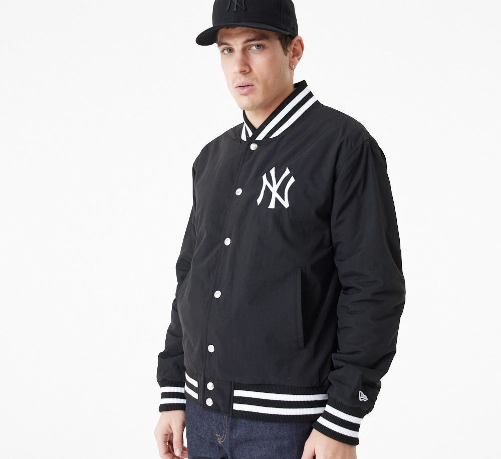 New Era MLB BP Bomber Jacket - New York Yankees - Black - Headz Up 