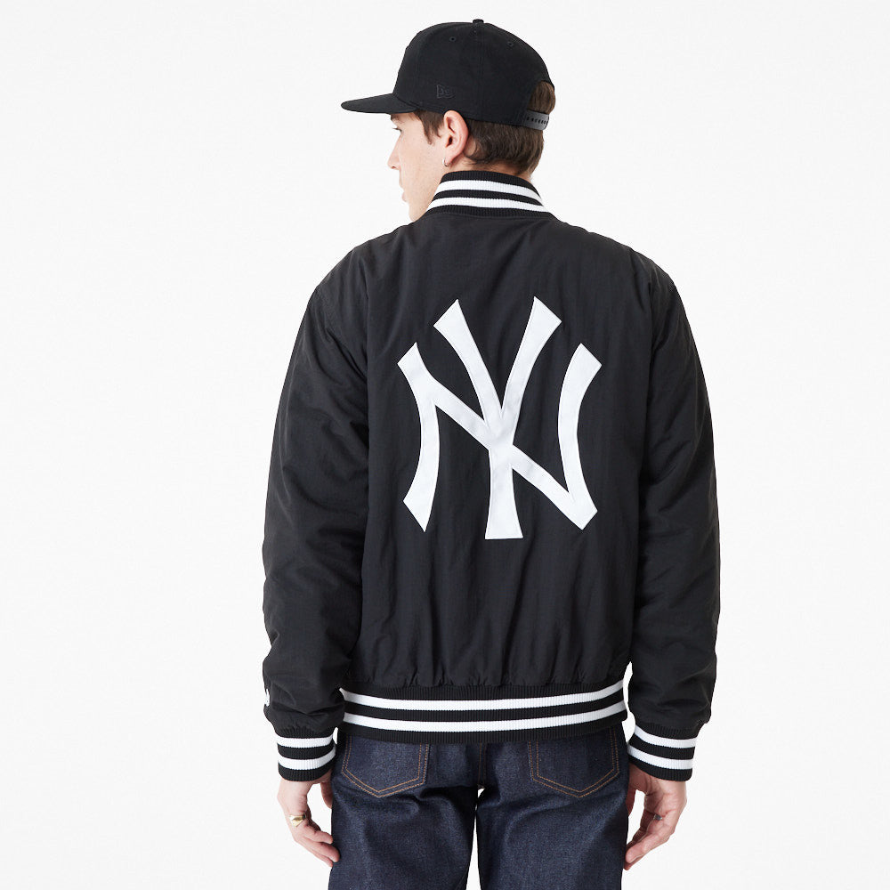 New Era MLB BP Bomber Jacket - New York Yankees - Black - Headz Up 