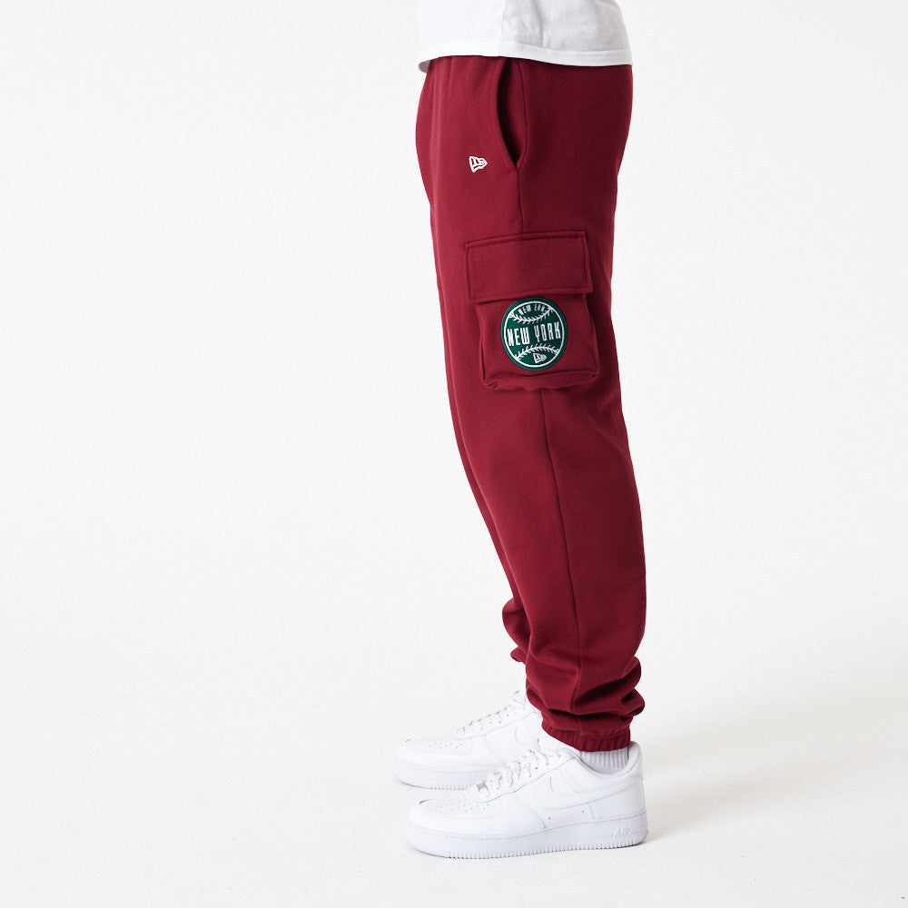 New Era - NE Lifestyle Cargo Jogger Pants - Cardinal - Headz Up 
