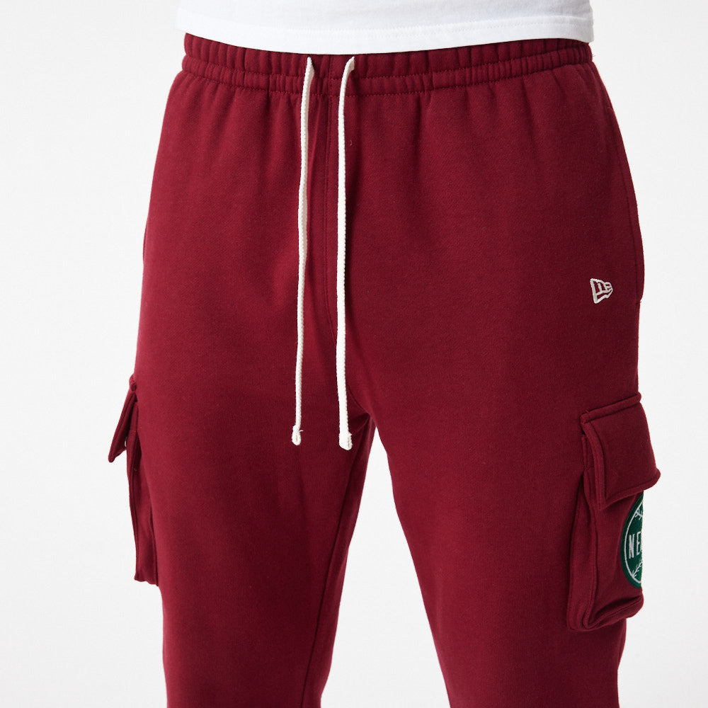 New Era - NE Lifestyle Cargo Jogger Pants - Cardinal - Headz Up 