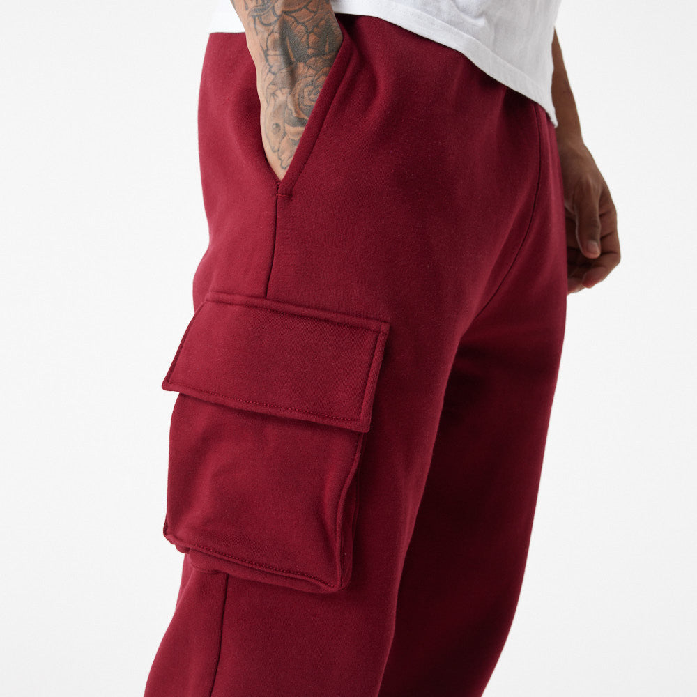 New Era - NE Lifestyle Cargo Jogger Pants - Cardinal - Headz Up 