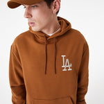 New Era - League Essential OS Hoodie - Los Angeles Dodgers - Brown - Headz Up 