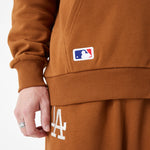 New Era - League Essential OS Hoodie - Los Angeles Dodgers - Brown - Headz Up 