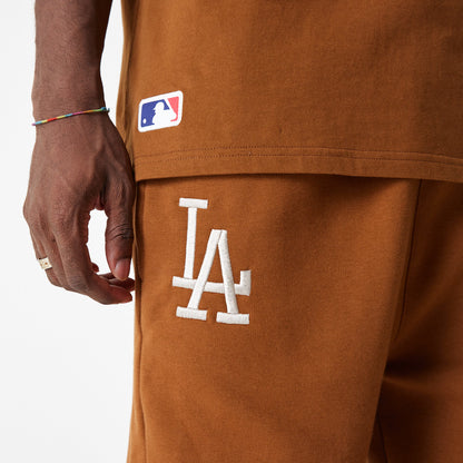 New Era - Leagues Essential Jogger Pants - Los Angeles Dodgers - Brown - Headz Up 