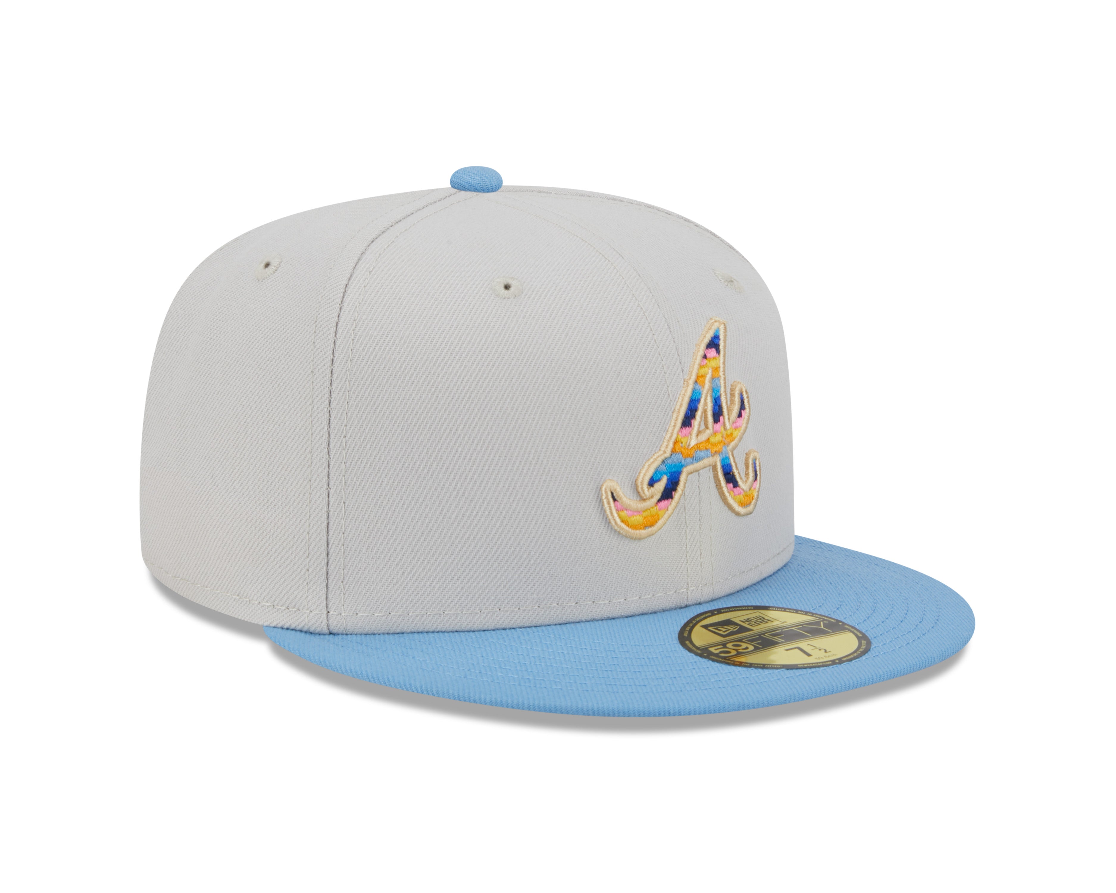 New Era - Atlanta Braves 59Fifty Fitted BEACHFRONT - Stone - Headz Up 