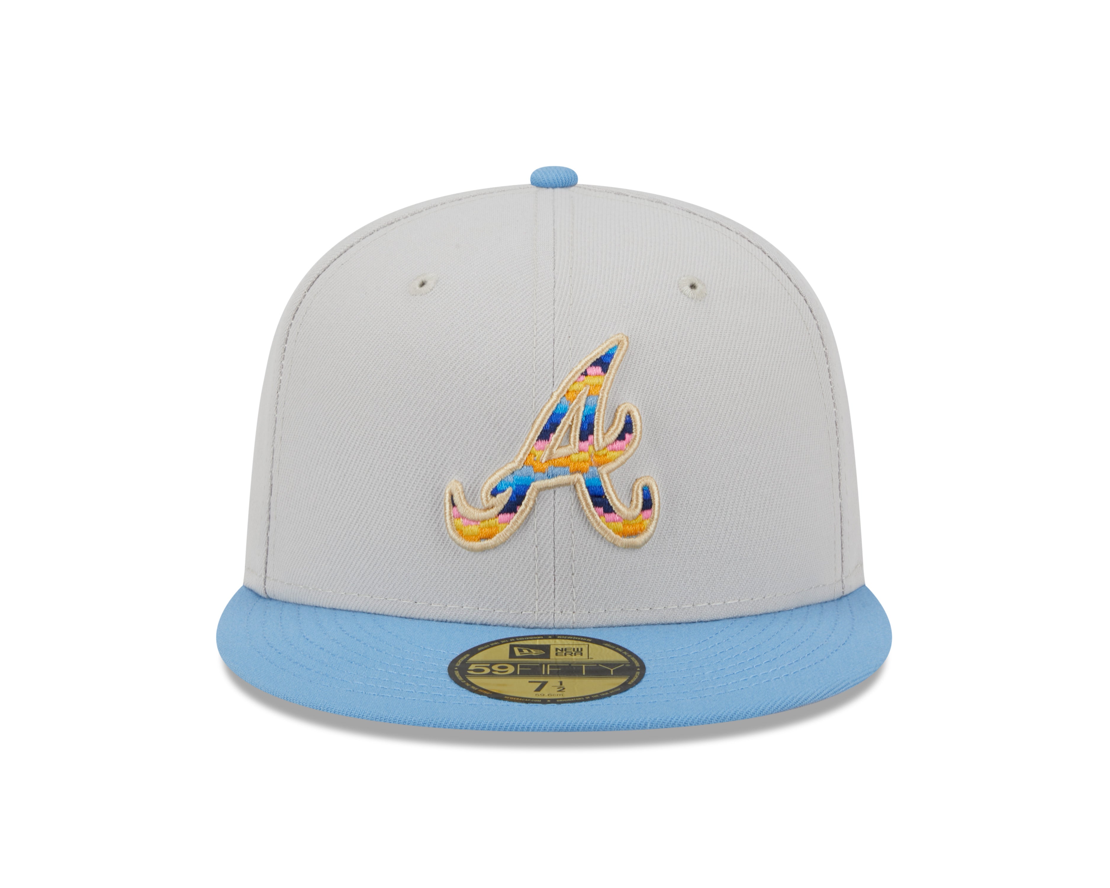 New Era - Atlanta Braves 59Fifty Fitted BEACHFRONT - Stone - Headz Up 