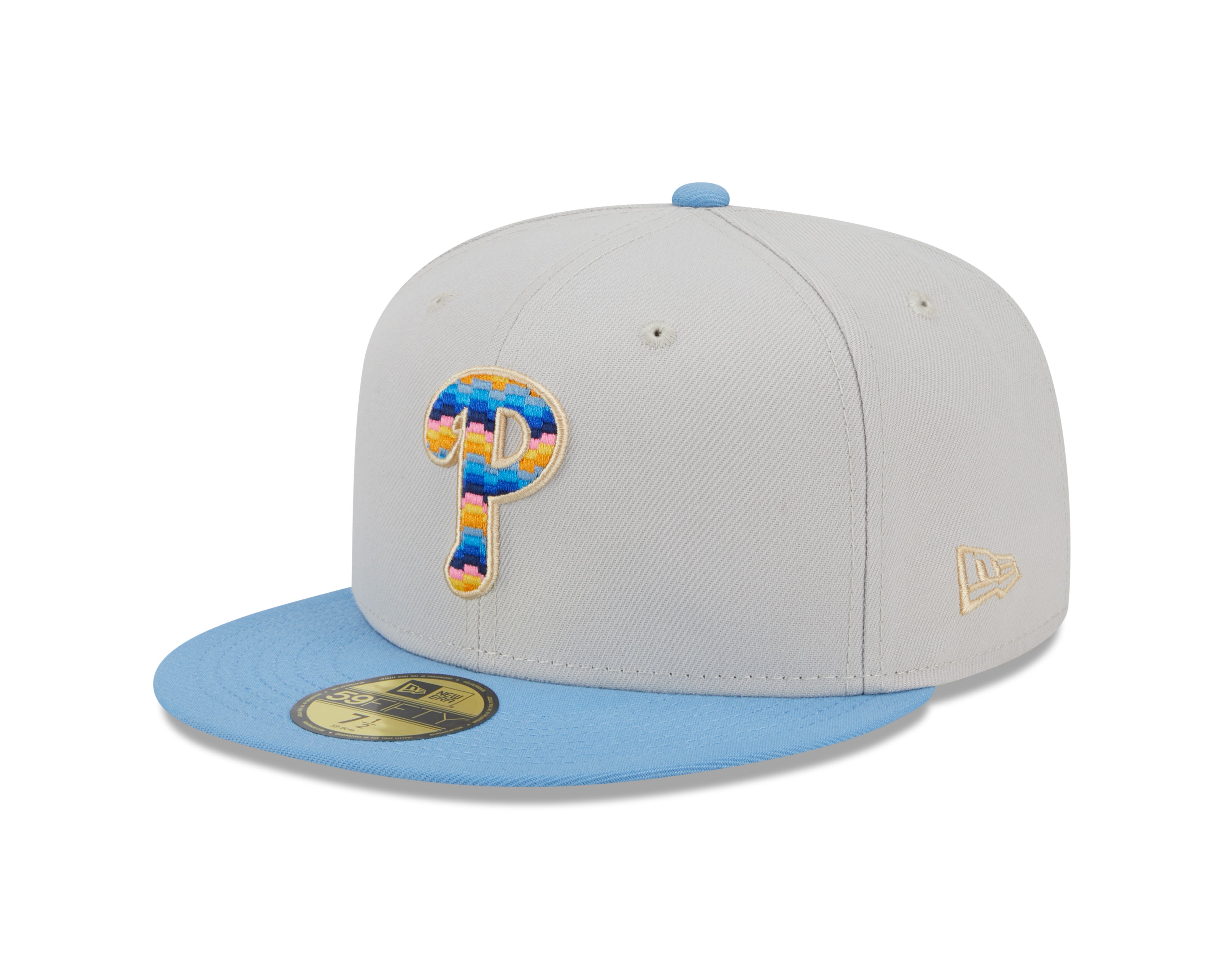 New Era - Philadelphia Phillies 59Fifty Fitted BEACHFRONT - Stone - Headz Up 