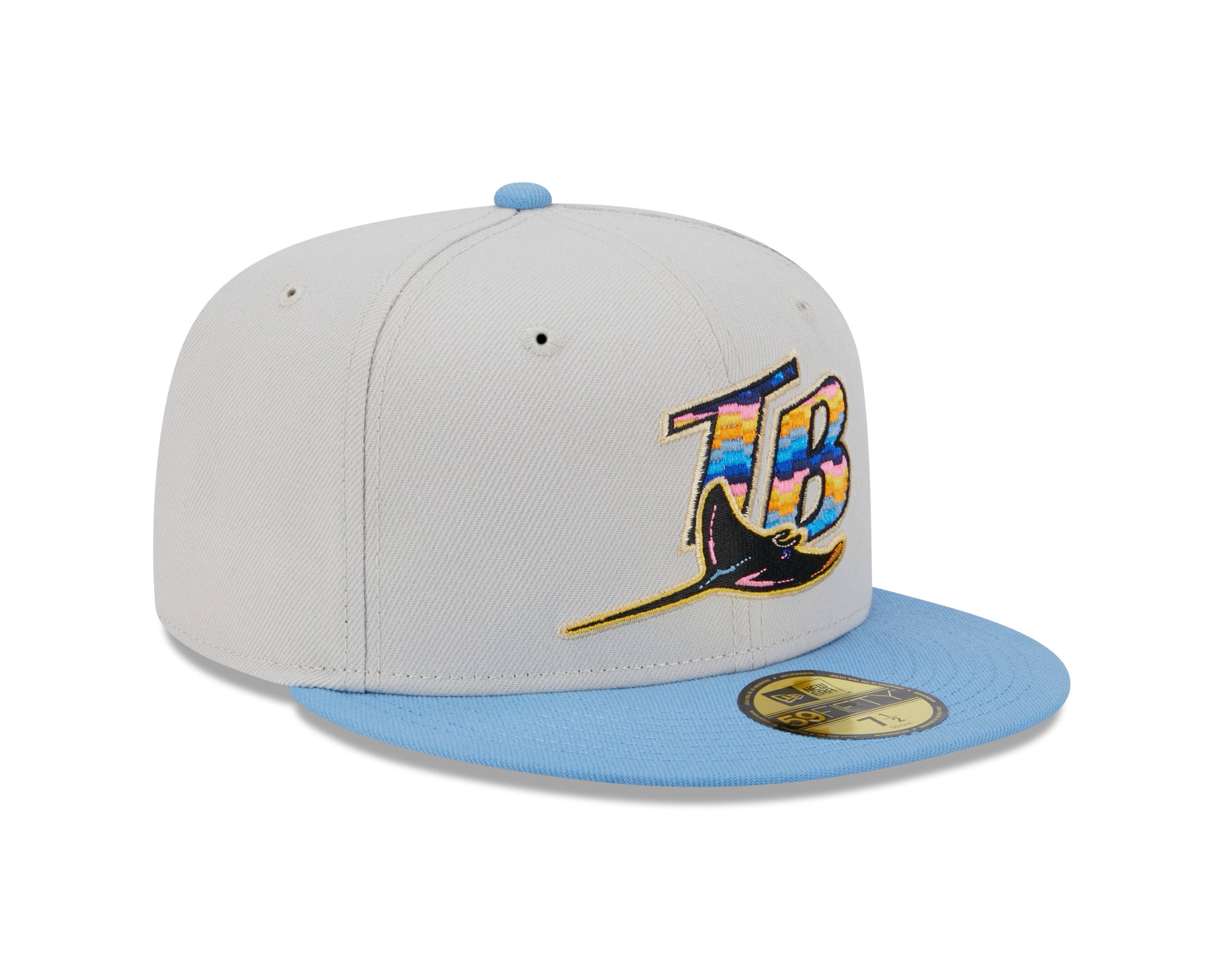 New Era - Tampa Bay Rays 59Fifty Fitted BEACHFRONT - Stone - Headz Up 