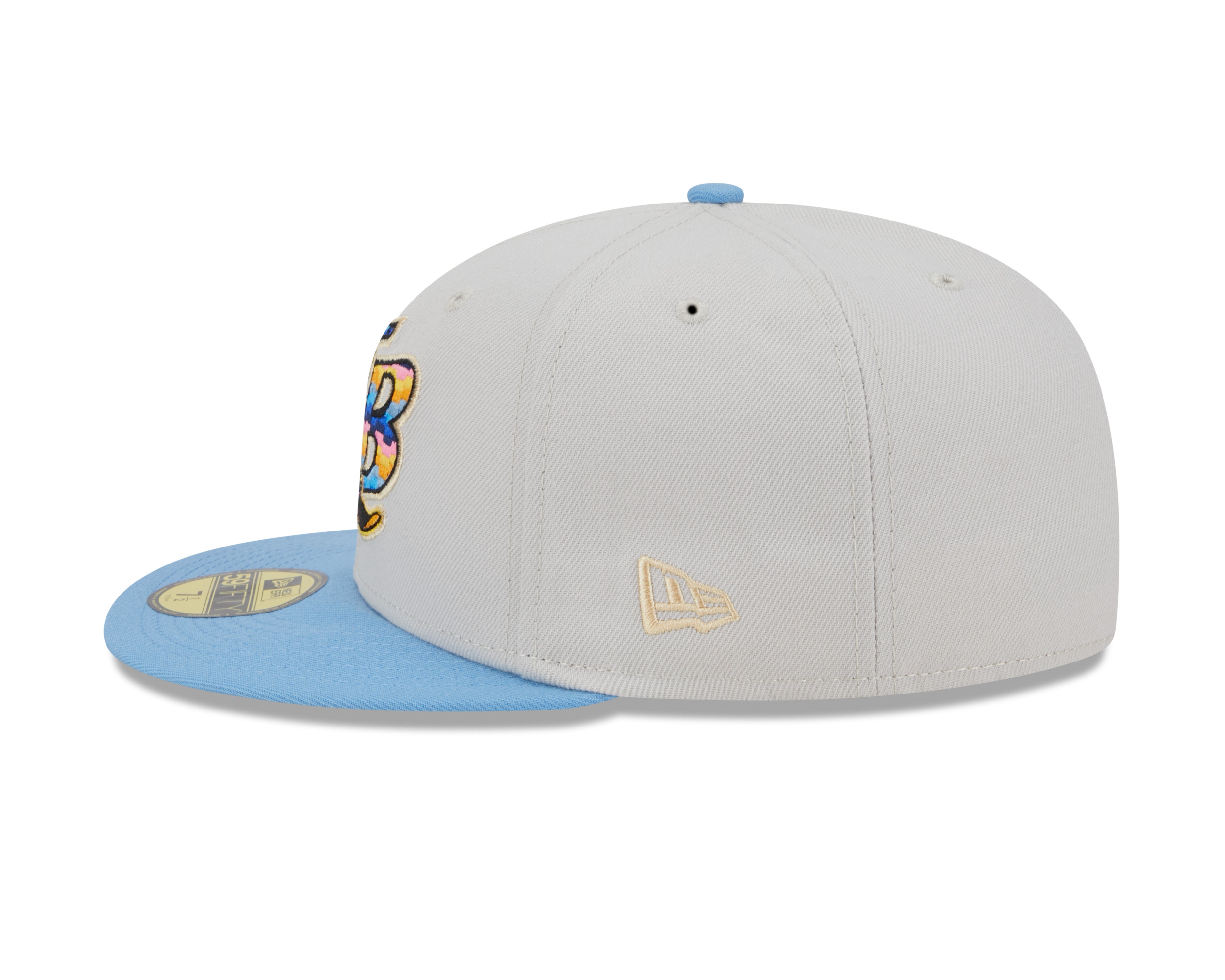 New Era - Tampa Bay Rays 59Fifty Fitted BEACHFRONT - Stone - Headz Up 