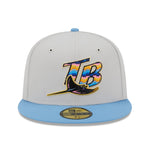 New Era - Tampa Bay Rays 59Fifty Fitted BEACHFRONT - Stone - Headz Up 