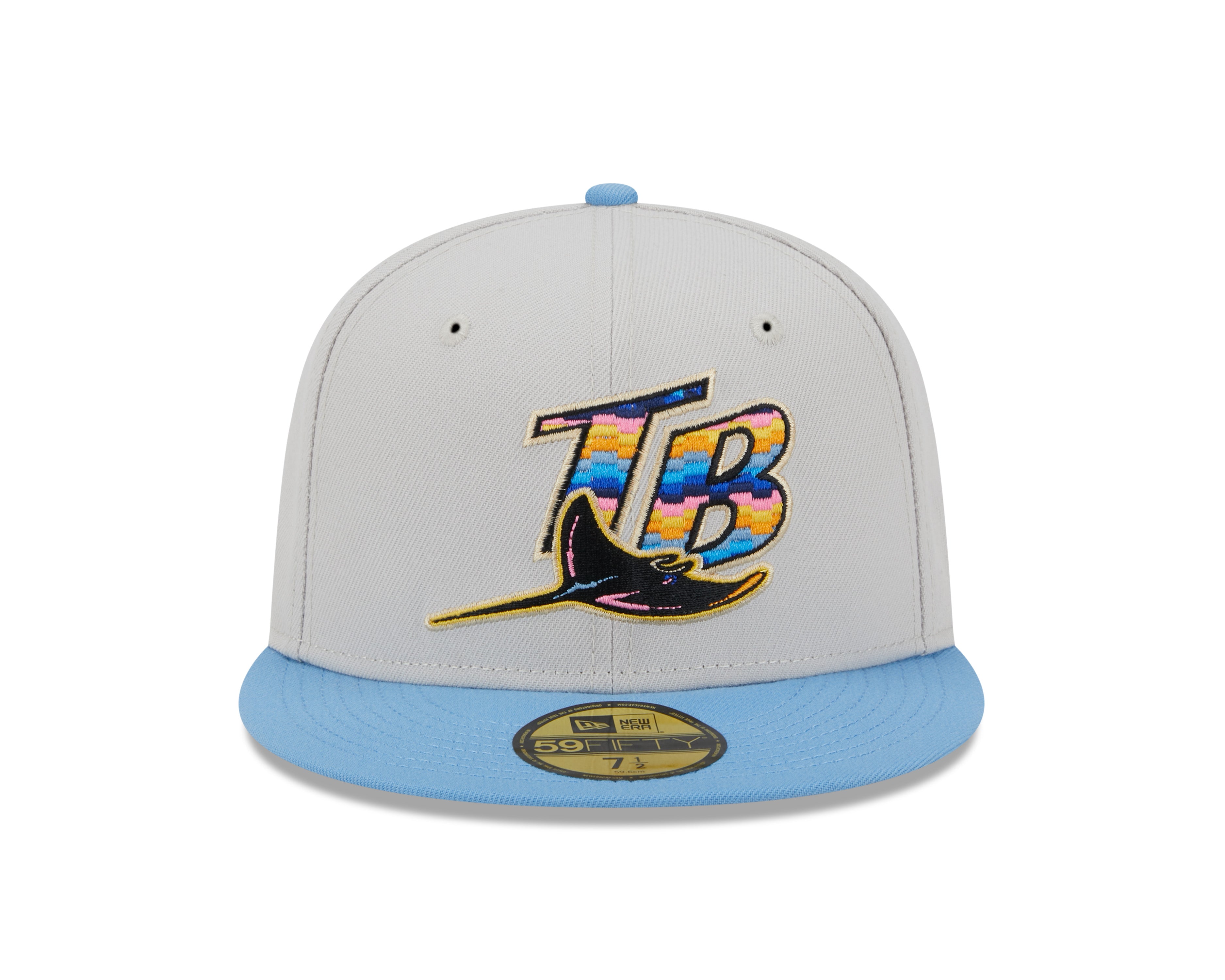 New Era - Tampa Bay Rays 59Fifty Fitted BEACHFRONT - Stone - Headz Up 