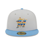 New Era - Miami Marlins 59Fifty Fitted BEACHFRONT - Stone - Headz Up 