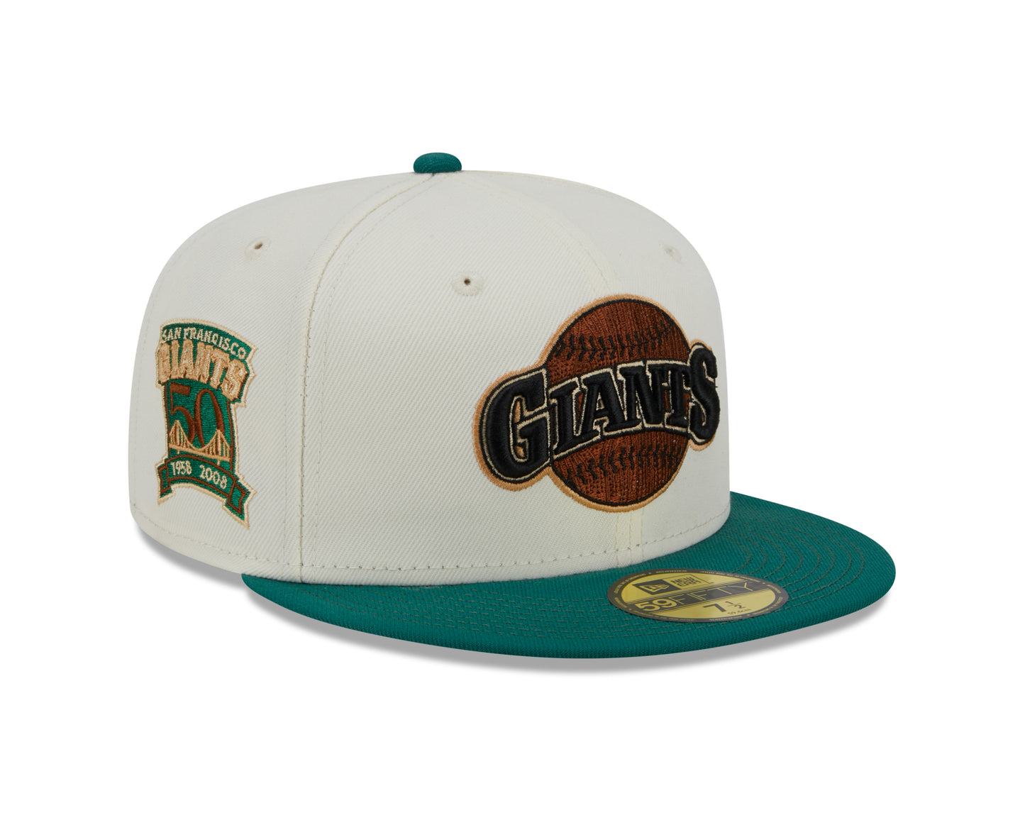 New Era - 59Fifty Fitted Cap - CAMP - San Francisco Giants 50 Years Anniversary - White/Green - Headz Up 