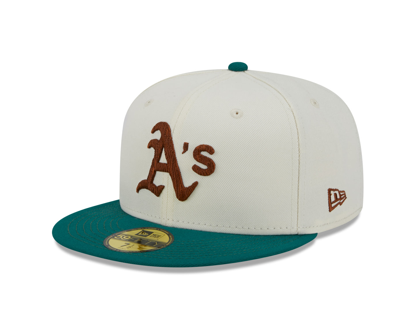 New Era - 59Fifty Fitted Cap - CAMP - Oakland Athletics 50 Years Anniversary - White/Green - Headz Up 