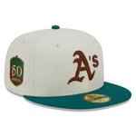 New Era - 59Fifty Fitted Cap - CAMP - Oakland Athletics 50 Years Anniversary - White/Green - Headz Up 