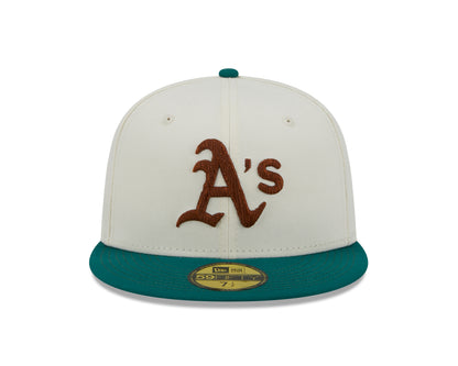New Era - 59Fifty Fitted Cap - CAMP - Oakland Athletics 50 Years Anniversary - White/Green - Headz Up 