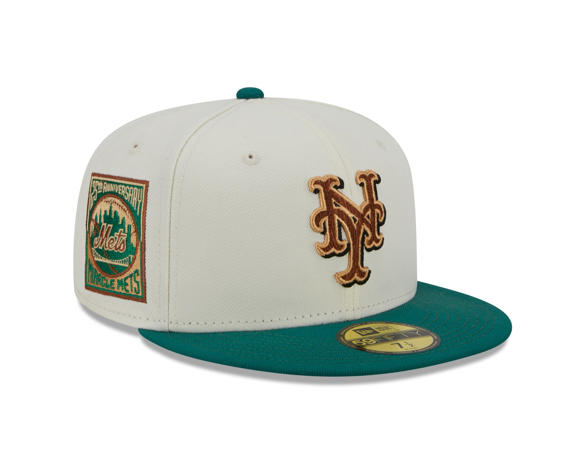 New Era - 59Fifty Fitted Cap - CAMP - New York Mets 25th Anniversary - White/Green - Headz Up 