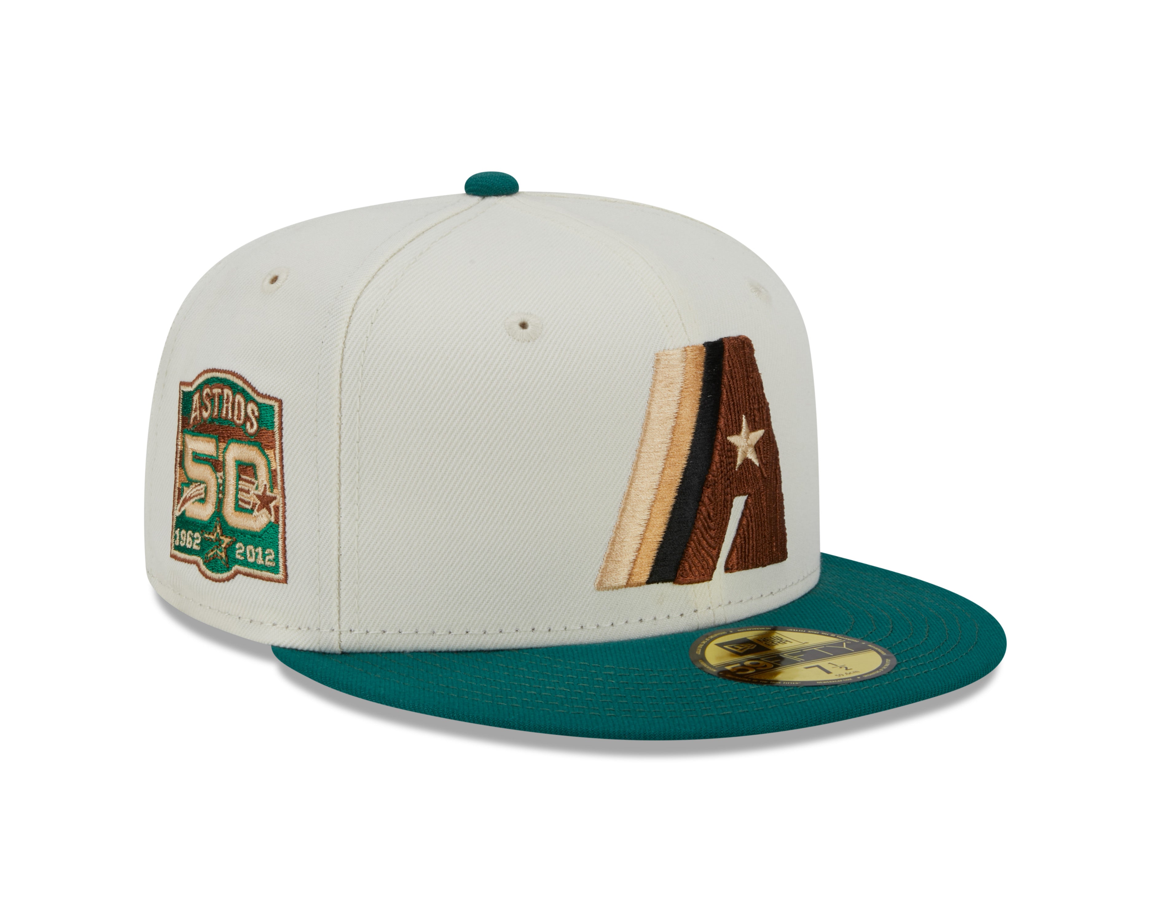 New Era 59Fifty Fitted Cap CAMP Houston Astros 50th - White/Green - Headz Up 