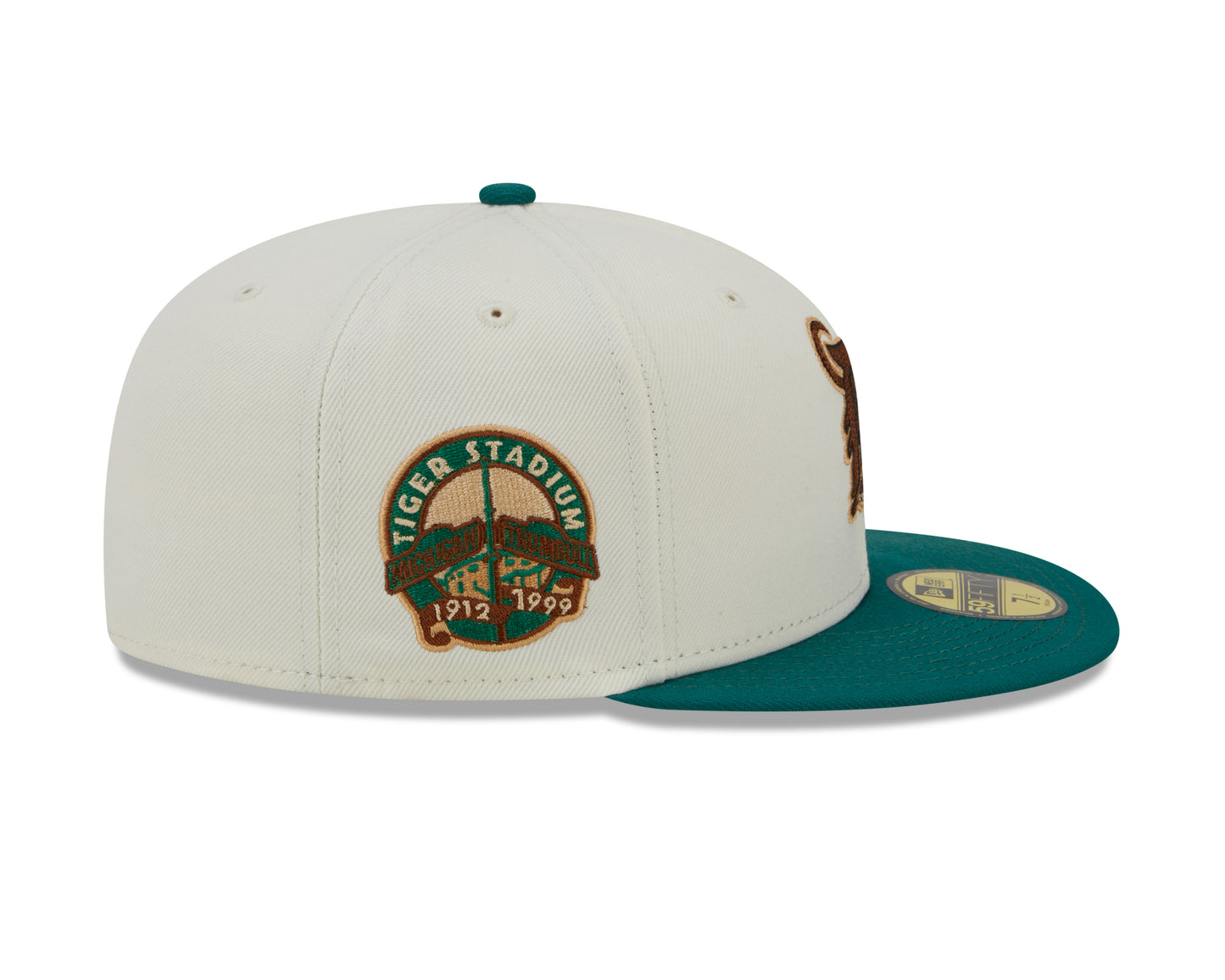 New Era 59Fifty Fitted Cap CAMP Detroit Tigers Tiger Stadium 1912-1999 - White/Green - Headz Up 