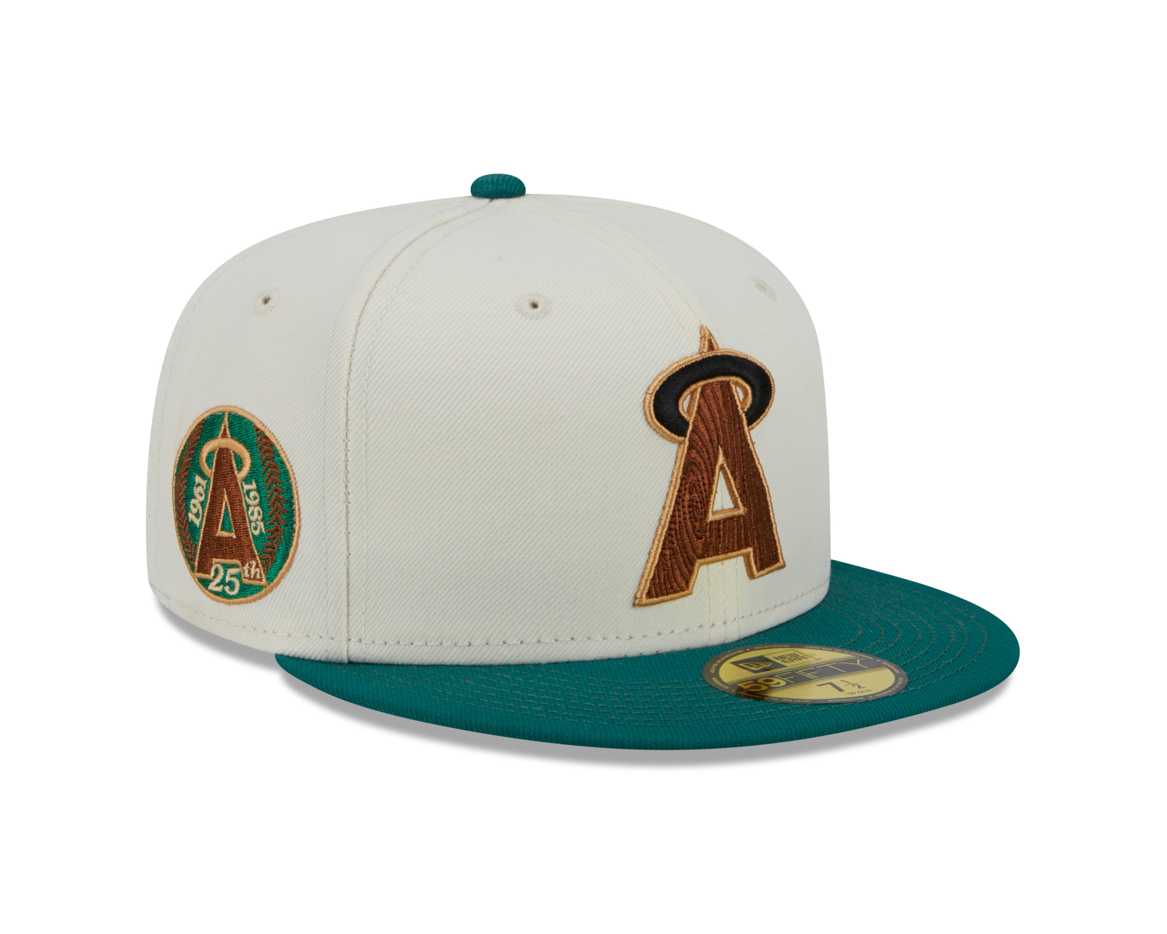 New Era - 59Fifty Fitted Cap - CAMP - California Angels 25th Anniversary - White/Green - Headz Up 