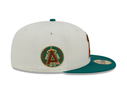 New Era - 59Fifty Fitted Cap - CAMP - California Angels 25th Anniversary - White/Green - Headz Up 
