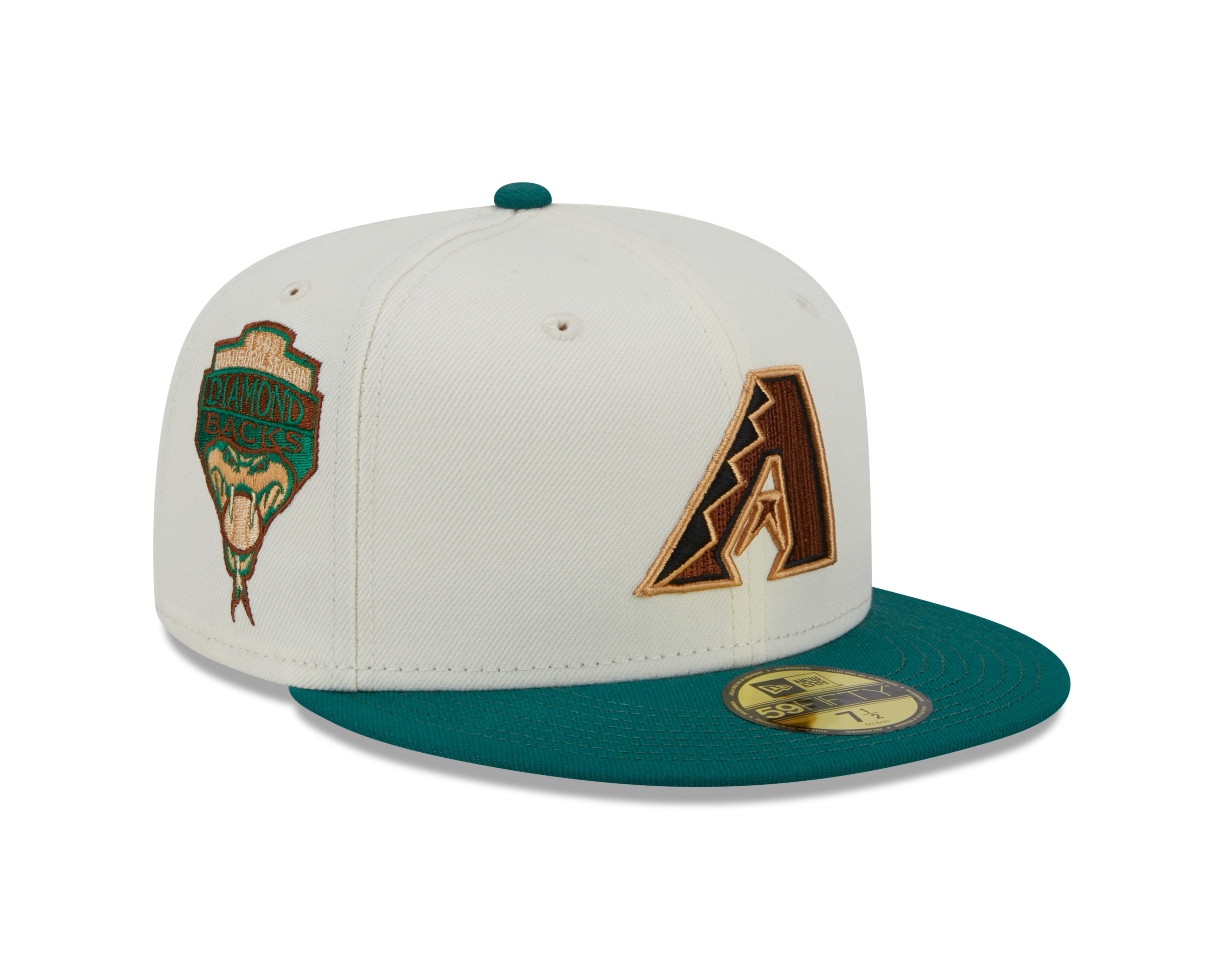 New Era - 59Fifty Fitted Cap - CAMP - Arizona Diamondbacks Inaugural Season 1981 - White/Green - Headz Up 